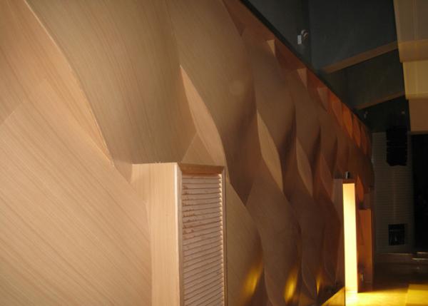 Pannelli per soffitti acustici di legno del diffusore, bordo della parete del fono assorbente della sala del MDF 3D
