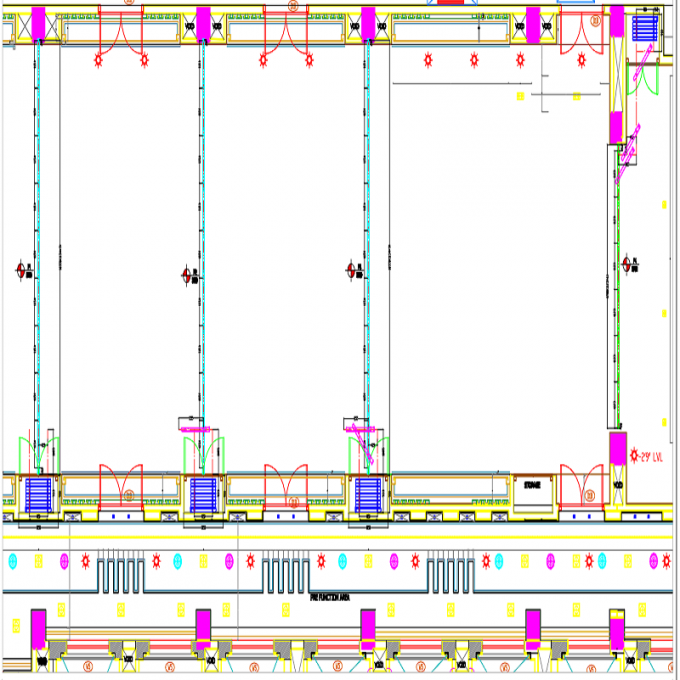 Il fono assorbente operabile acustico moderno divide il infill 55 Kg/M3 di lana di roccia