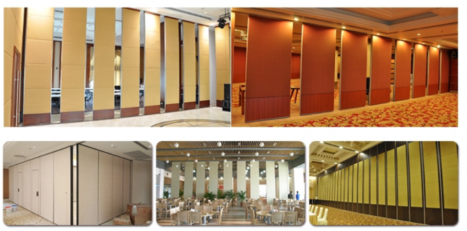 Auditorium che fa scorrere il muro divisorio con la struttura di alluminio/divisorio acustico
