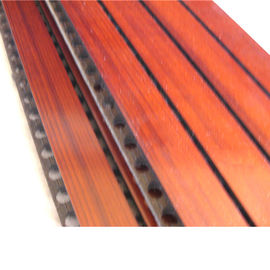 Anti pannello di legno scanalato MDF composito dei pannelli acustici dello studio di musica dell'umidità