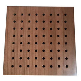 Pannelli di rivestimento acustici di legno perforati della parete della decorazione della parete della melammina
