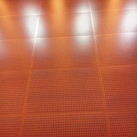 Il rivestimento murale perforato acustico del soffitto dell'impermeabilizzazione sana si imbarca sull'arancia