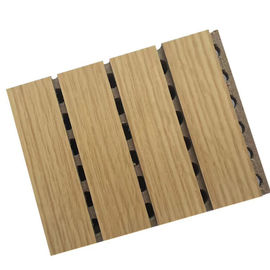 Pannelli legni acustici scanalati del pannello di riduzione di rumore, per le pareti e soffitti di legno