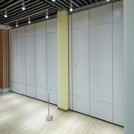 Muro divisorio acustico di legno bianco per i divisori mobili della parete fono assorbente/dell'auditorium