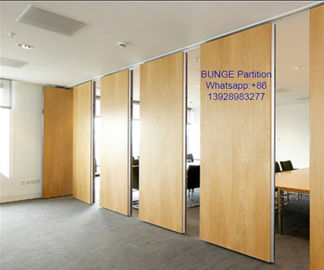 MDF + divisione mobile acustica operabile di alluminio dell'ufficio/porte di piegatura di legno