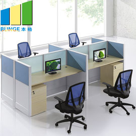 Stazione di lavoro dell'ufficio di divisione di 4 persone/cubicoli moderni delle forniture di ufficio