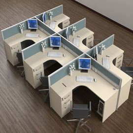 Stazione di lavoro modulare flessibile dell'ufficio di Seater di isolato 8 per il personale ISO9001