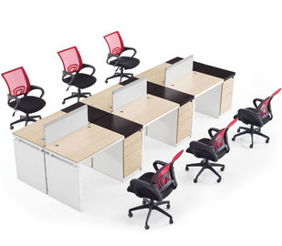 Divisioni commerciali delle forniture di ufficio per quattro persone/divisione di cabina del legno dell'ufficio degli scrittori del computer