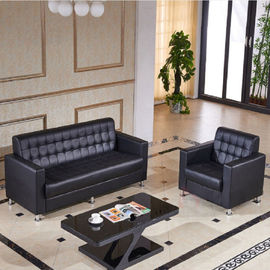 Sedia di cuoio nera moderna esecutiva del sofà dell'hotel o dell'ufficio elegante e sopportabile