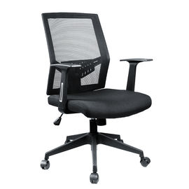 Alta sedia nera posteriore dell'ufficio della maglia/poltrona girevole ergonomica con il poggiacapo