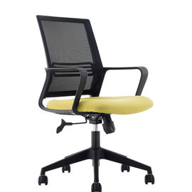 Sedia di nylon della maglia del nero moderno del personale, metà di poltrone girevoli della mobilia del back office