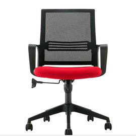 Sedia di nylon della maglia del nero moderno del personale, metà di poltrone girevoli della mobilia del back office