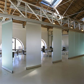 Muri divisori mobili che piegano divisore in vetro di alluminio frameless di vetro