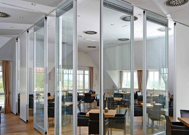 Divisore di alluminio pieghevole piegante interno di vetro della struttura dei muri divisori