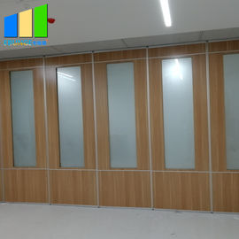 Struttura di alluminio piegante di legno dei muri divisori dell'aula con vetro glassato temperato