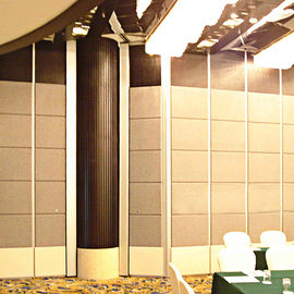 Muro divisorio a prova di fuoco del tessuto di rivestimento della fibra acustica smontabile mobile di mostra per l'hotel