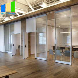Muri divisori pieganti di vetro di alluminio che rimuovono la porta di vetro di scivolamento