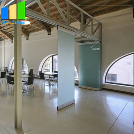 ufficio mobile della parete di vetro di 3 di m. di altezza muri divisori che fa scorrere la porta di piegatura di vetro Frameless