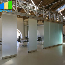 Porte di vetro Unframed che fanno scorrere la porta di piegatura di alluminio Frameless del divisore in vetro dei muri divisori