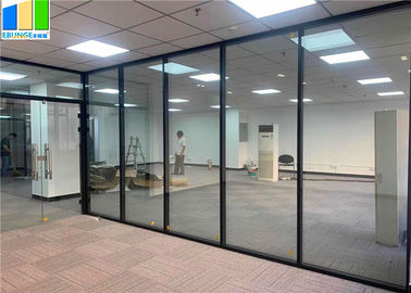 Parete piena temperata alluminio modulare del divisore in vetro di altezza della divisione dell'ufficio di EBUNGE per l'ufficio fornito