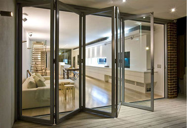 Porte di vetro lustrate doppio esteriore di EBUNGE che piegano la porta della divisione per residenziale o commerciale