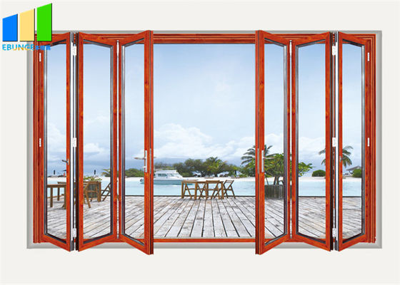 Balcone Bifold esteriore di stile che fa scorrere le porte pieganti del divisore in vetro