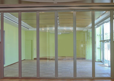 Divisori dell'ufficio del muro divisorio mobile Frameless di alluminio/parete di vetro