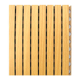 Pannello di parete di legno scanalato di legno di assorbimento acustico del pannello acustico del rivestimento della parete interna