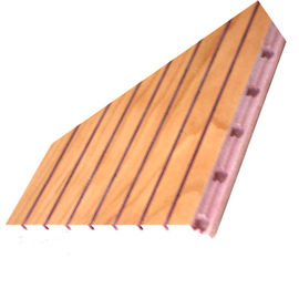 Fuoco e pannelli acustici di legno scanalati materiale fonoassorbente del legname