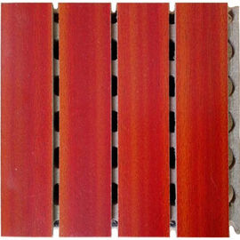Materiale scanalato di legno della fibra di poliestere del pannello acustico della decorazione domestica