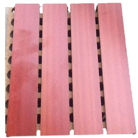 Incorniciatura di parete di legno scanalata di legno del pannello acustico del materiale dell'isolamento acustico