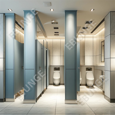 Parete divisoria del bagno montata a pavimento con resistenza all'acqua e assortimento di colori Assortimento