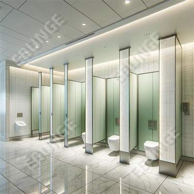 Parete divisoria del bagno montata a pavimento con resistenza all'acqua e assortimento di colori Assortimento