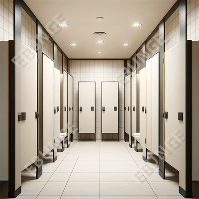 Parete di separazione del bagno moderno / Parete di separazione del bagno con porta a cerniera e hardware in acciaio 304