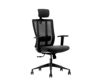 Sedia ergonomica del nero/rossa ufficio con i braccioli per la call center 10 anni di garanzia