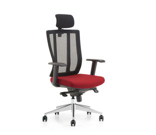 Sedia ergonomica del nero/rossa ufficio con i braccioli per la call center 10 anni di garanzia