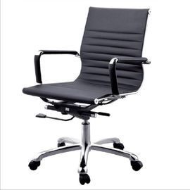 Sedia di cuoio nera ergonomica dell'ufficio/sedia moderna del computer della parte girevole