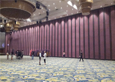 Muro divisorio di legno piegante insonorizzato della struttura di alluminio del MDF per il centro congressi