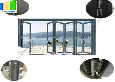 Porte di vetro lustrate doppio esteriore di EBUNGE che piegano la porta della divisione per residenziale o commerciale