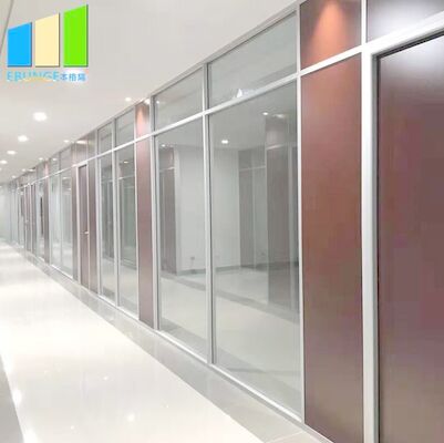 Muri divisori di vetro temperati di alluminio ambientali dell'ufficio di EBUNGE 10mm singoli