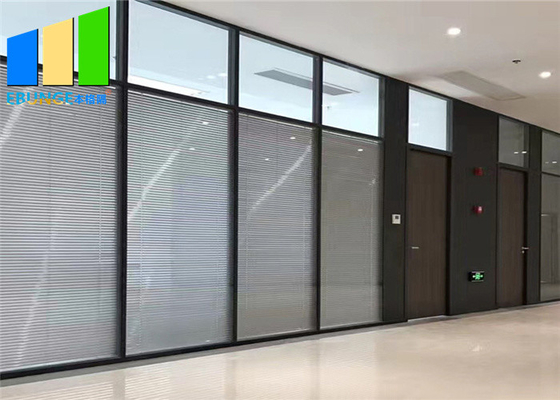 Temperato di alluminio dell'ufficio divisore in vetro le pareti interne commerciali dell'ufficio portatile