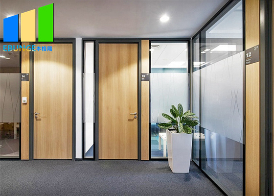 Pavimento fisso glassato struttura di alluminio della parete di vetro alla divisione del soffitto per l'ufficio moderno