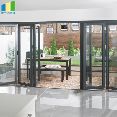 Prezzo Bifold scorrevole di vetro della porta della struttura di alluminio residenziale e commerciale