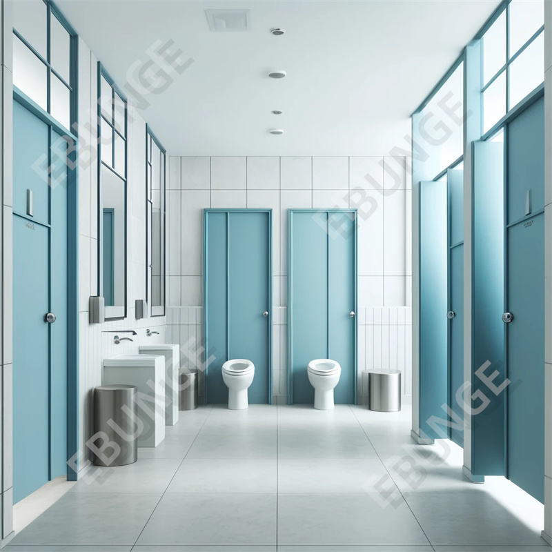 Parete divisoria igienica laminata ad alta pressione facile e veloce installazione resistente agli graffi e agli urti