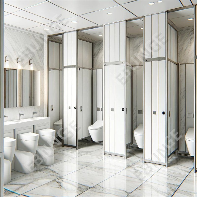 Parete divisoria del bagno montata a pavimento con resistenza all'acqua e assortimento di colori Assortimento