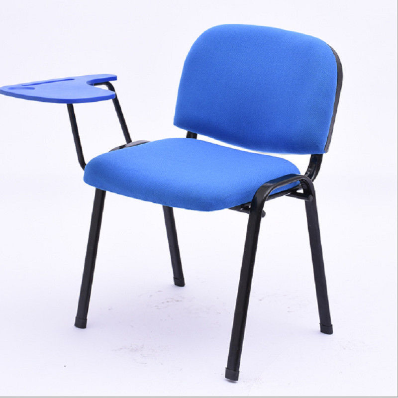 Sedia ergonomica blu dell'ufficio, sala riunioni o sedie di visita della stanza senza ruote