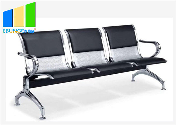 Sedia pubblica di Waitings della Banca dell'aeroporto di acciaio inossidabile 3 Seater per l'ospedale